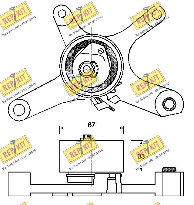 Tensioner Pulley, timing belt