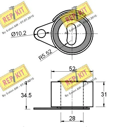 Tensioner Pulley, timing belt