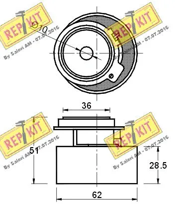 Tensioner Pulley, timing belt