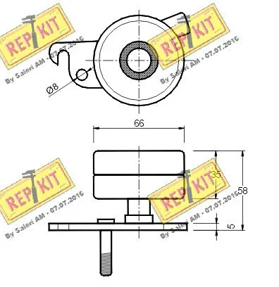 Belt Tensioner, V-ribbed belt