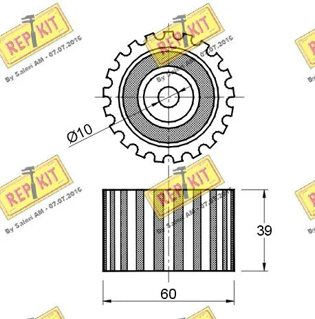 Deflection/Guide Pulley, timing belt