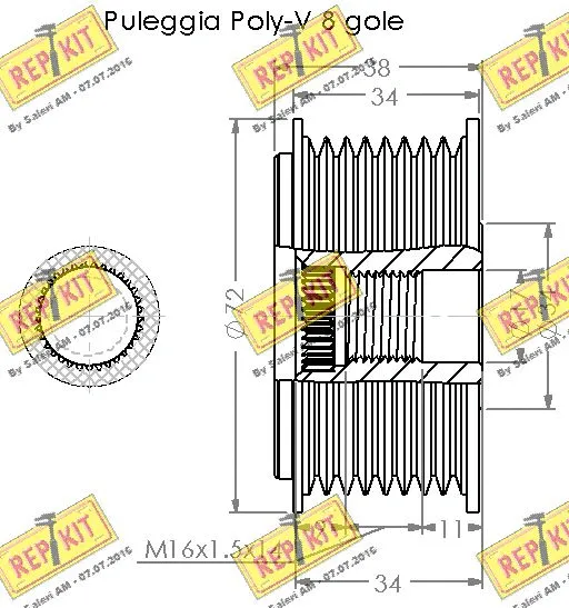 Alternator Freewheel Clutch