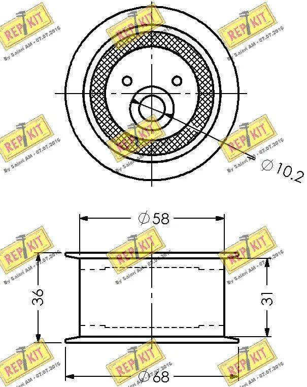 Tensioner Pulley, timing belt