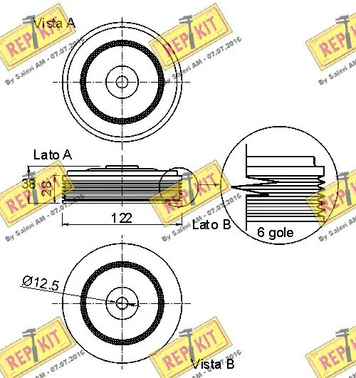 Belt Pulley, crankshaft