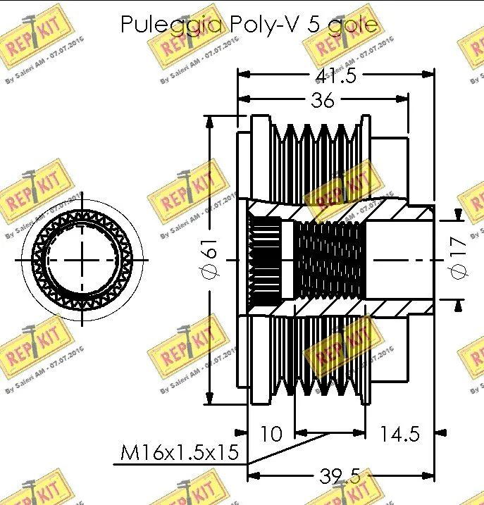 Alternator Freewheel Clutch