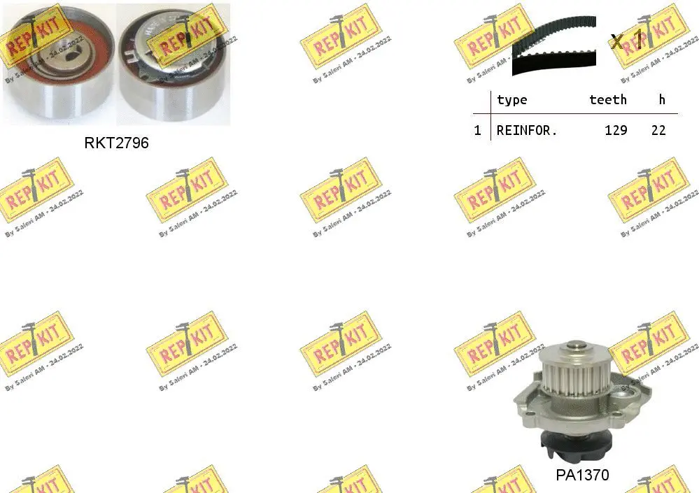 Water Pump & Timing Belt Kit (RKTK1062PA)