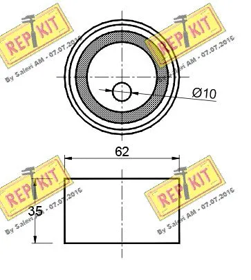 Tensioner Pulley, timing belt