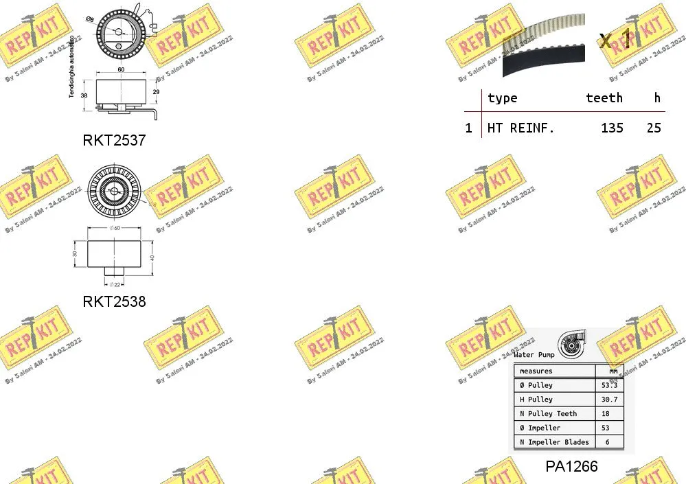 Water Pump & Timing Belt Kit