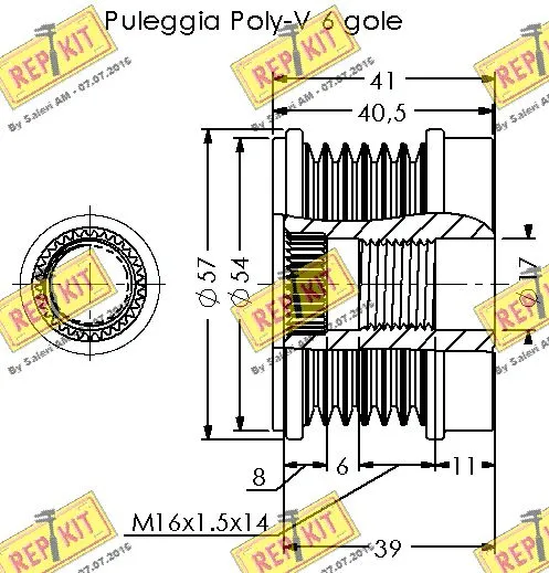 Alternator Freewheel Clutch