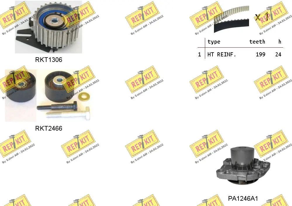 Water Pump & Timing Belt Kit (RKTK1058PA)