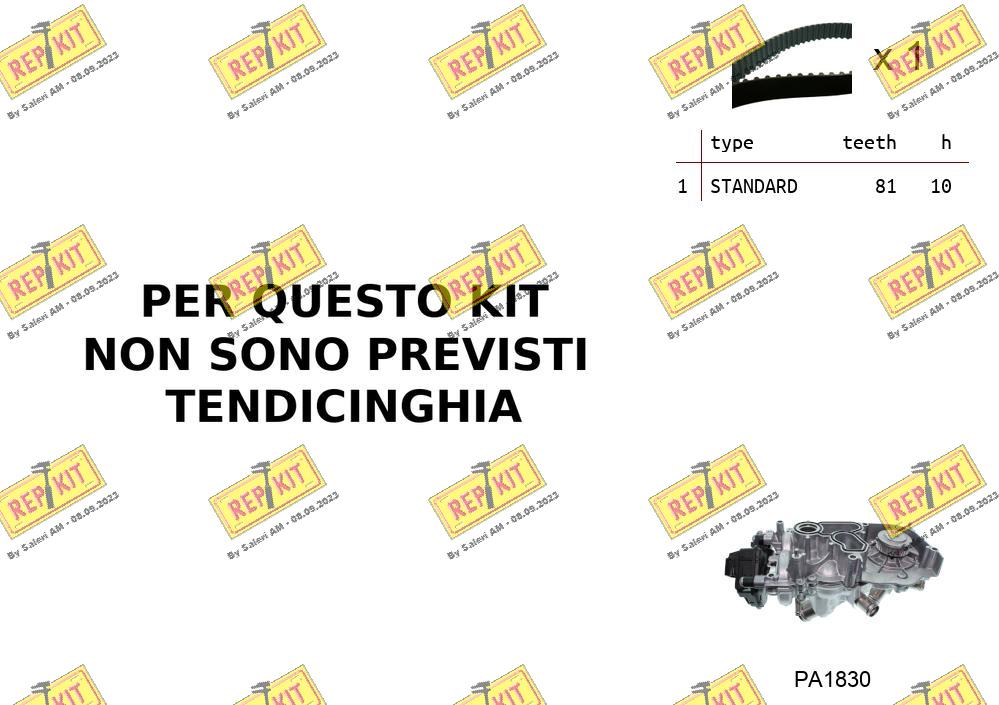 Water Pump & Timing Belt Kit (RKTK0B06PA)