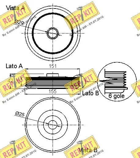 Belt Pulley, crankshaft