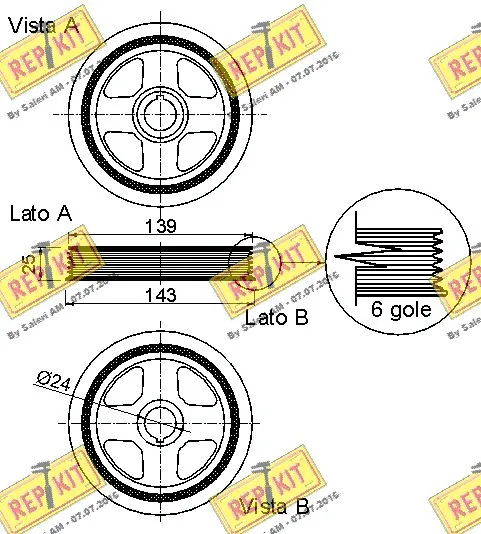 Belt Pulley, crankshaft