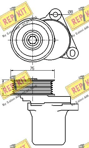 Belt Tensioner, V-ribbed belt