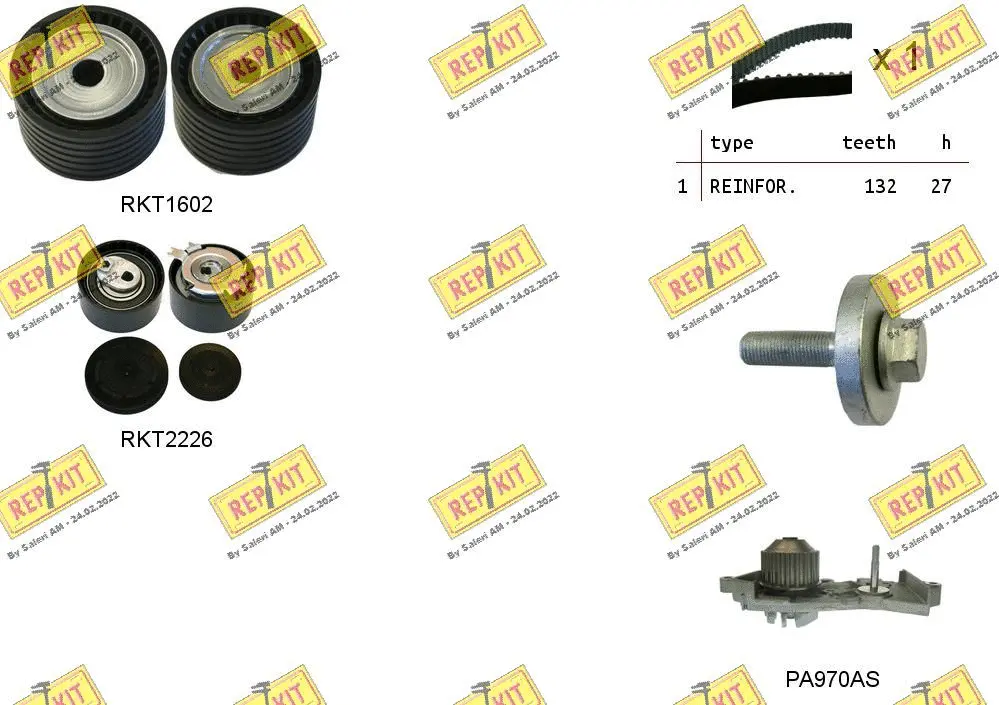Water Pump & Timing Belt Kit (RKTK0912PA)