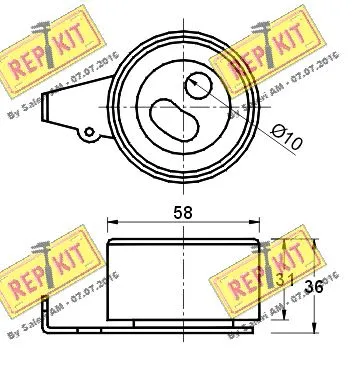 Tensioner Pulley, timing belt