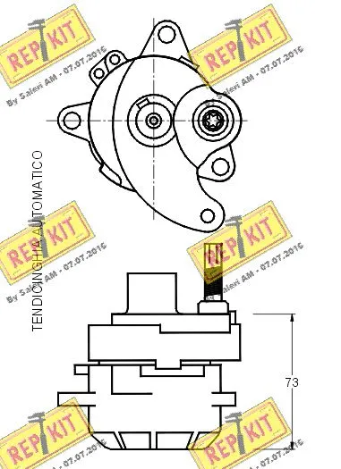 Belt Tensioner, V-ribbed belt