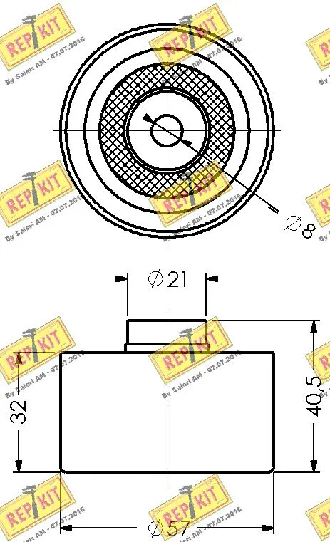 Deflection/Guide Pulley, timing belt