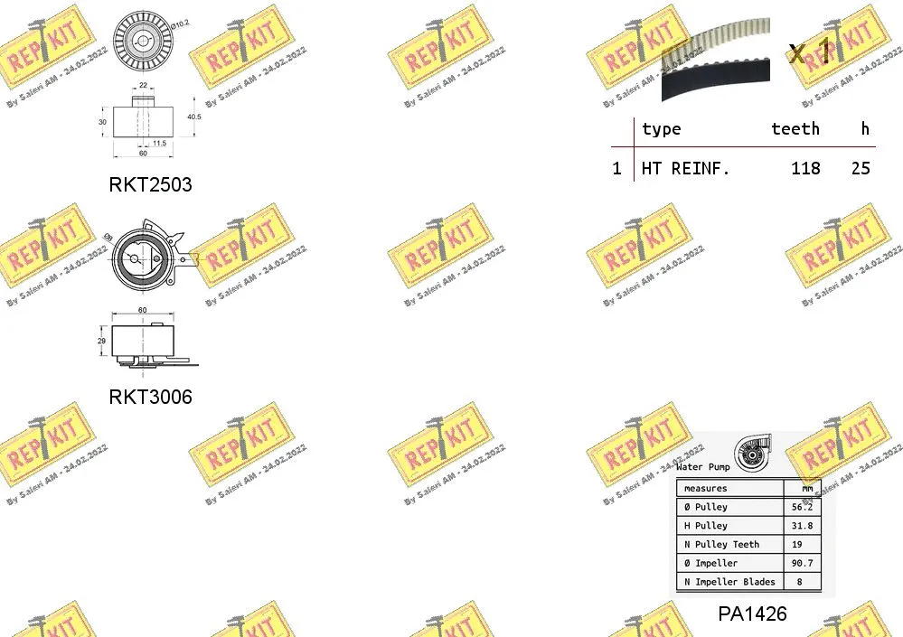 Water Pump & Timing Belt Kit