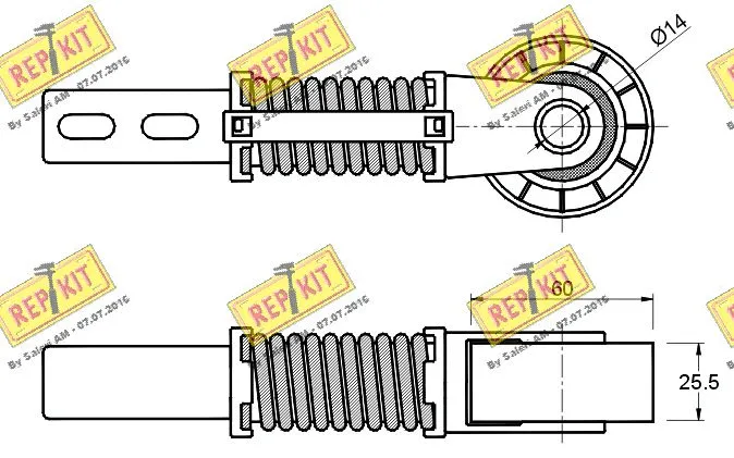 Belt Tensioner, V-ribbed belt