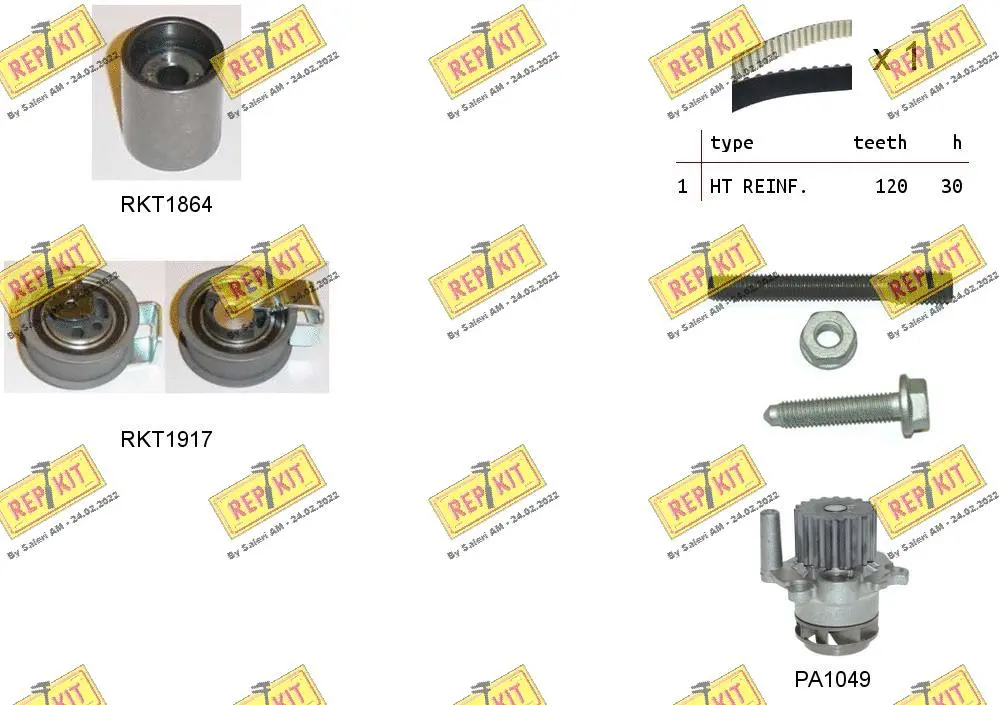 Water Pump & Timing Belt Kit (RKTK0940PA2)