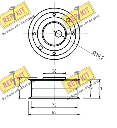 Tensioner Pulley, timing belt
