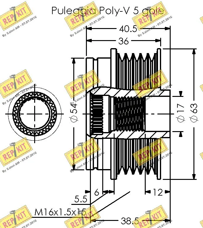 Alternator Freewheel Clutch