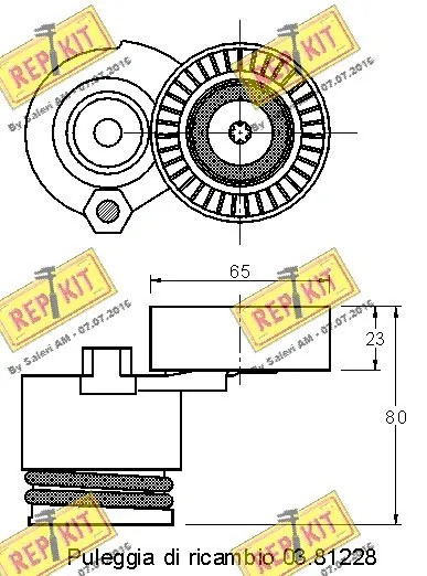 Belt Tensioner, V-ribbed belt