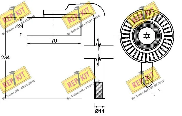 Belt Tensioner, V-ribbed belt