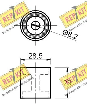Deflection/Guide Pulley, timing belt