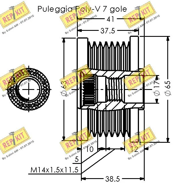 Alternator Freewheel Clutch