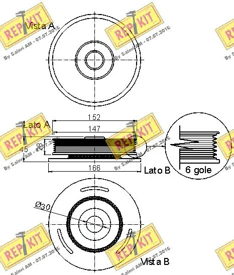 Belt Pulley, crankshaft