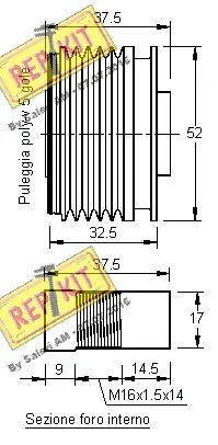 Alternator Freewheel Clutch