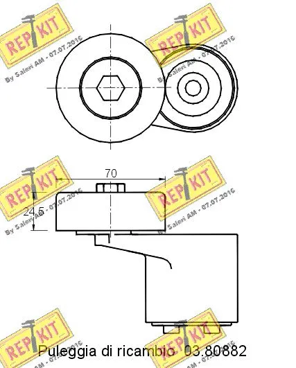 Belt Tensioner, V-ribbed belt