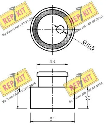 Tensioner Pulley, timing belt