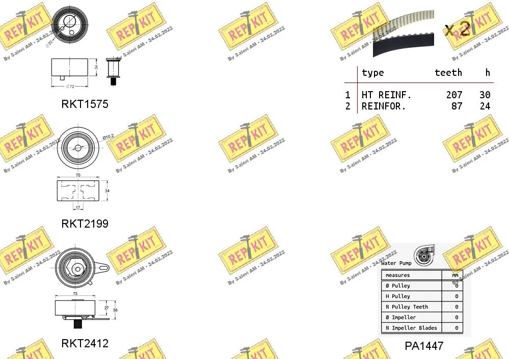 Water Pump & Timing Belt Kit