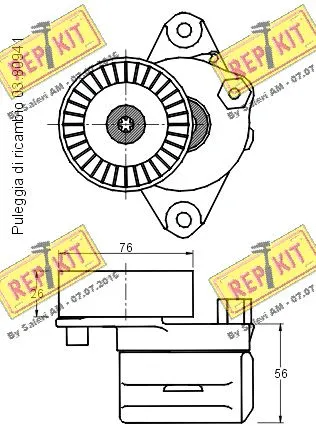 Belt Tensioner, V-ribbed belt