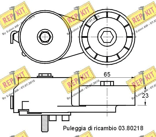 Belt Tensioner, V-ribbed belt