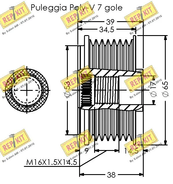 Alternator Freewheel Clutch
