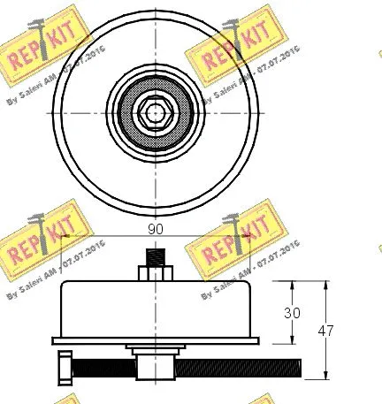 Belt Tensioner, V-ribbed belt