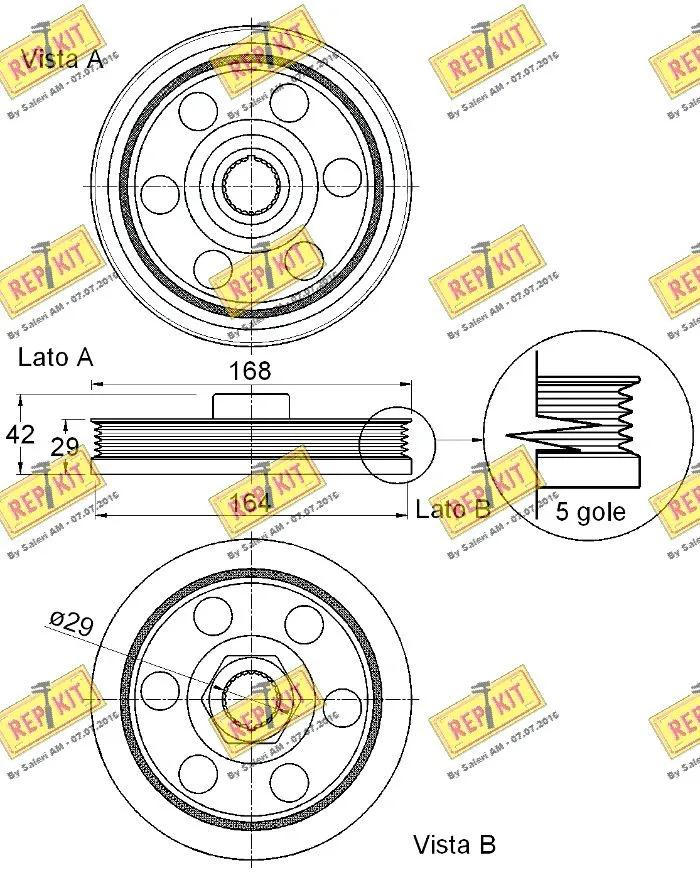 Belt Pulley, crankshaft