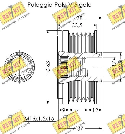 Alternator Freewheel Clutch