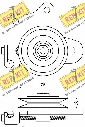 Belt Tensioner, V-ribbed belt