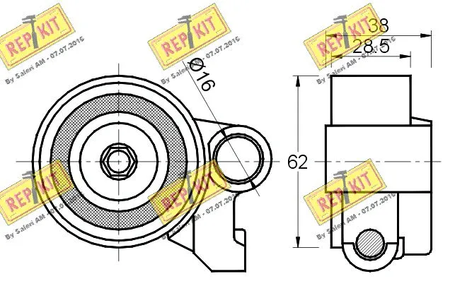 Tensioner Pulley, timing belt