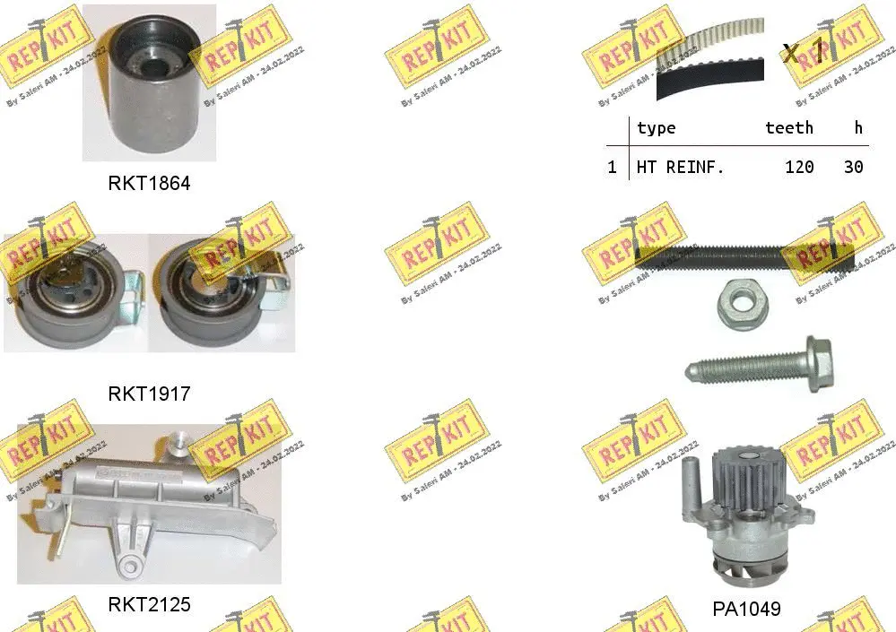 Water Pump & Timing Belt Kit (RKTK0941PA2)