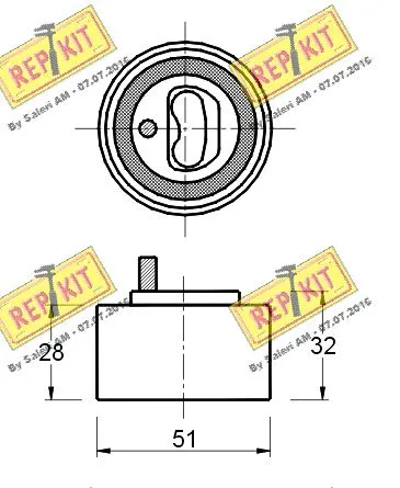 Tensioner Pulley, timing belt