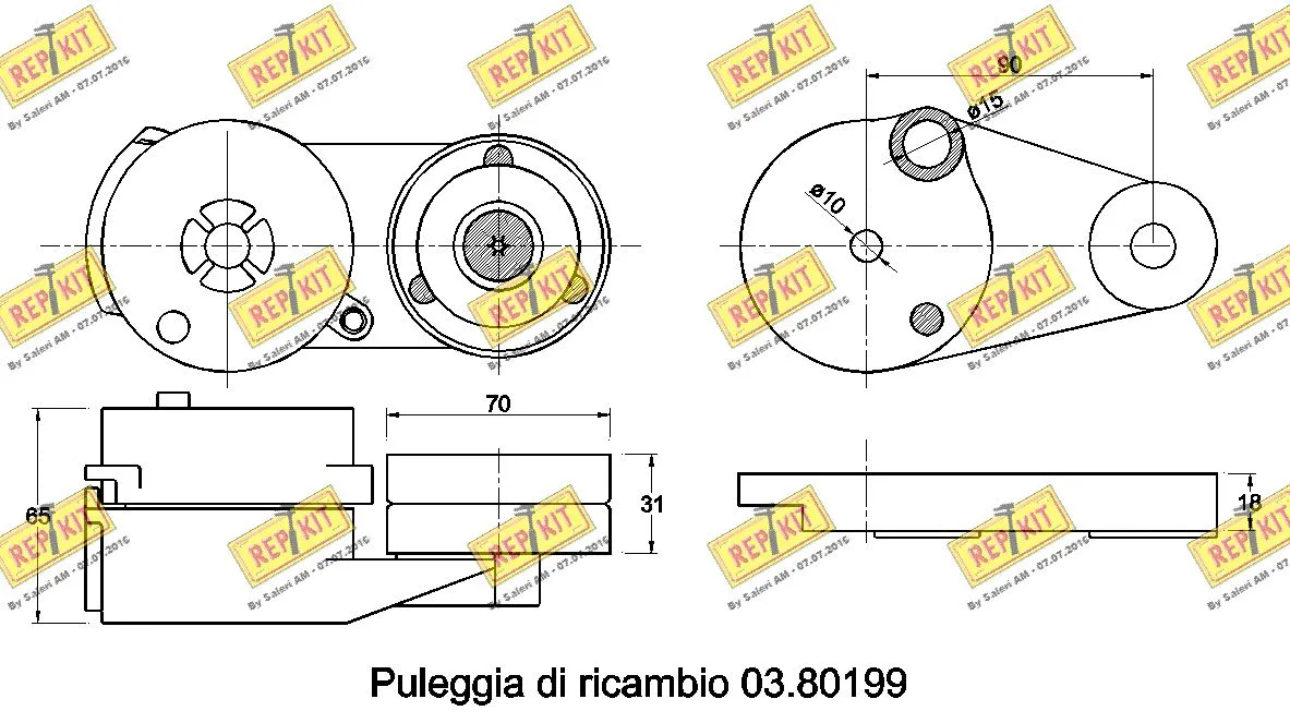 Belt Tensioner, V-ribbed belt