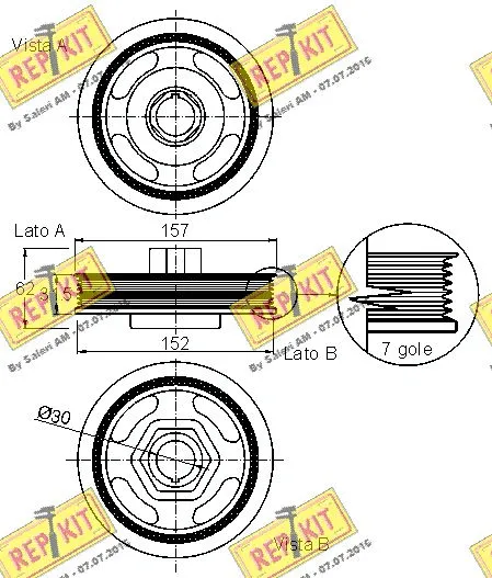 Belt Pulley, crankshaft
