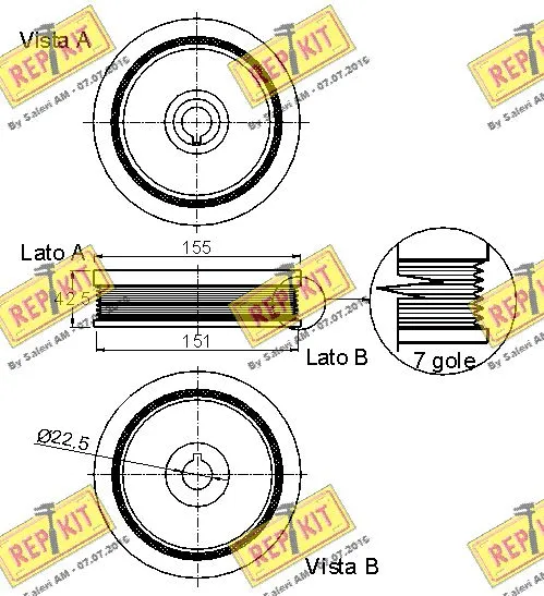 Belt Pulley, crankshaft