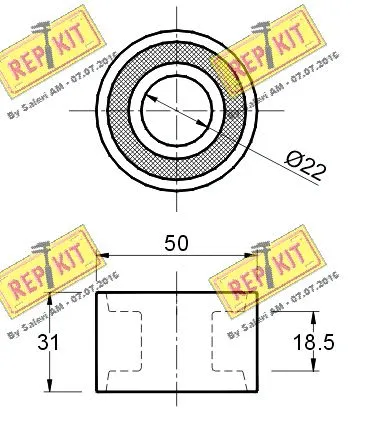 Deflection/Guide Pulley, timing belt